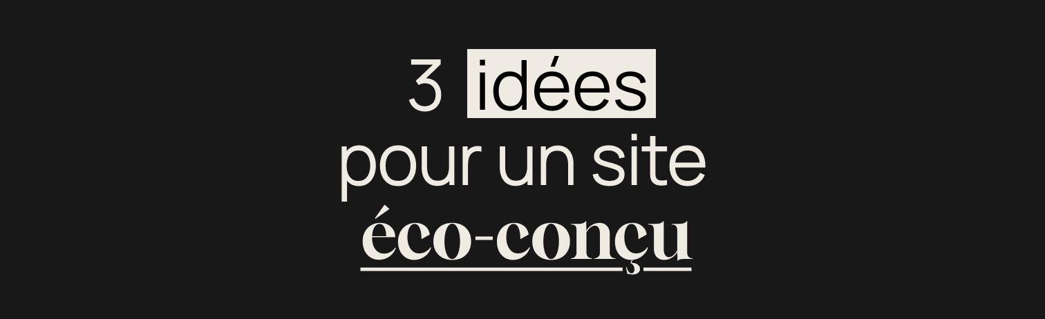 site éco-conçu