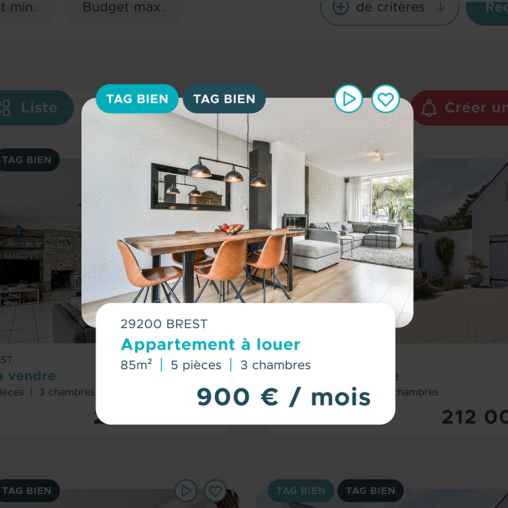 Exemple d’annonce immobilière intégrée sur la nouvelle plateforme Nestenn