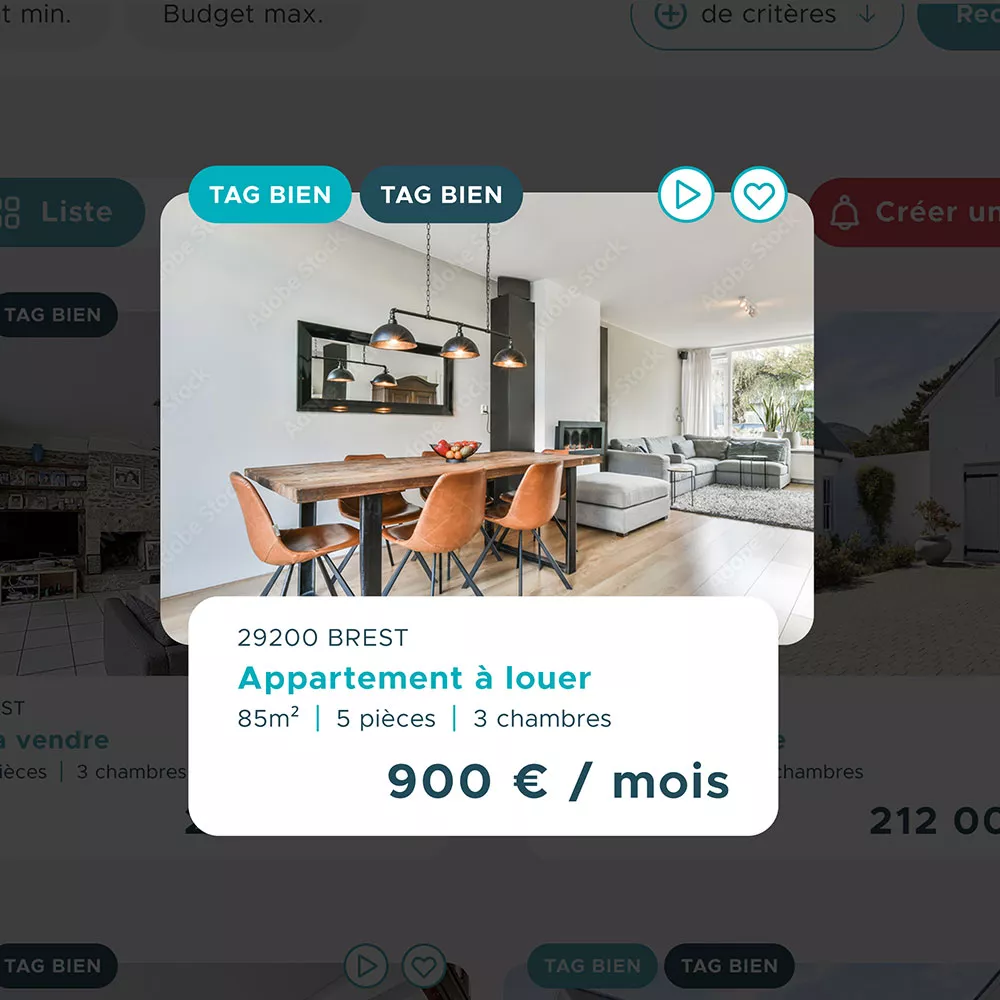 Exemple d’annonce immobilière intégrée sur la nouvelle plateforme Nestenn
